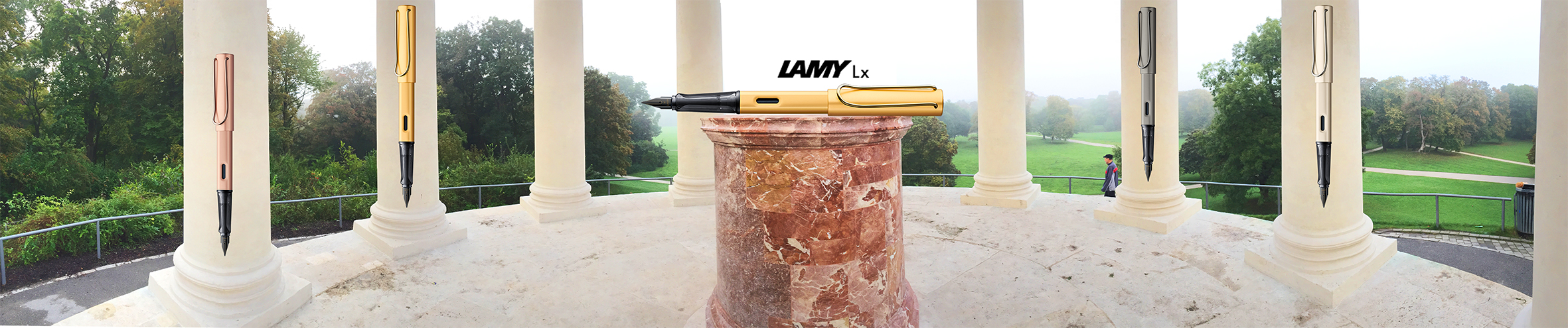 Lamy LX auf dem Monopteros