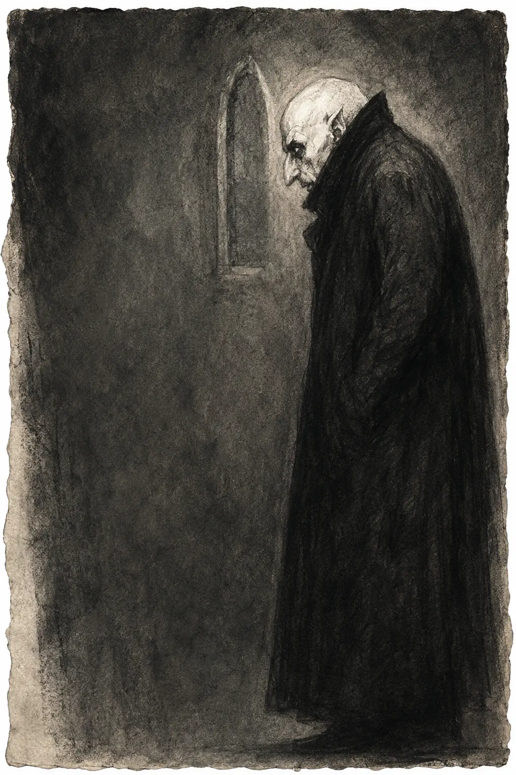 Darstellung von Max Schreck als Graf Orlok