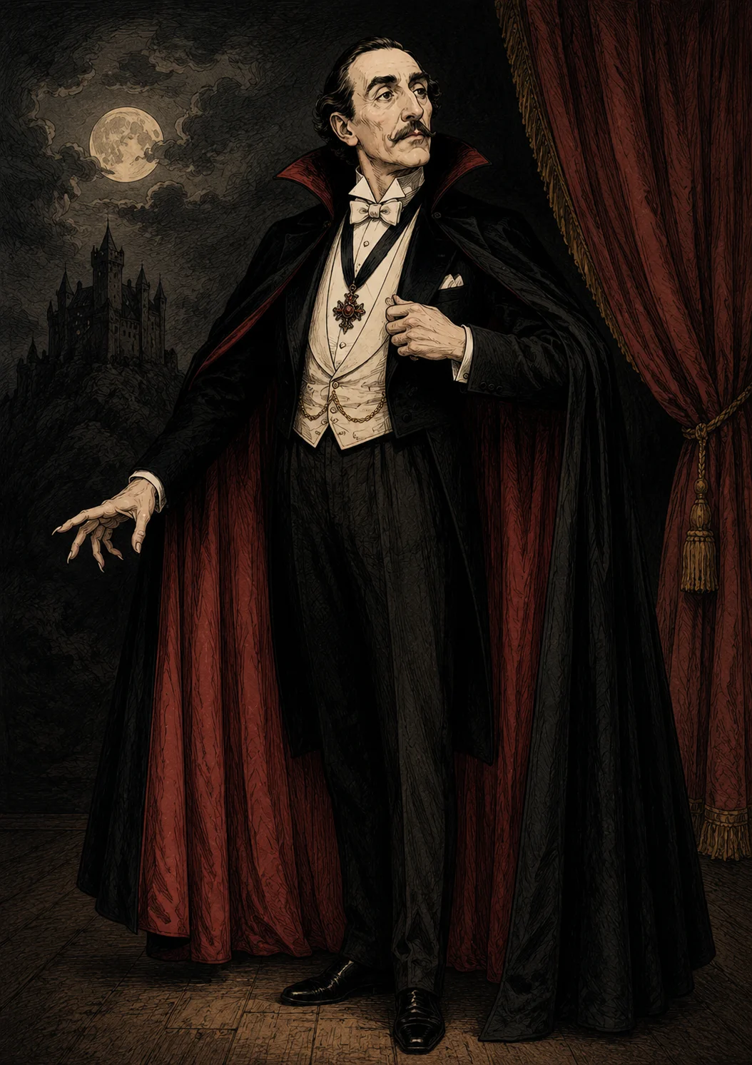 Henry Irving als Begleiter durch die Ausstellung