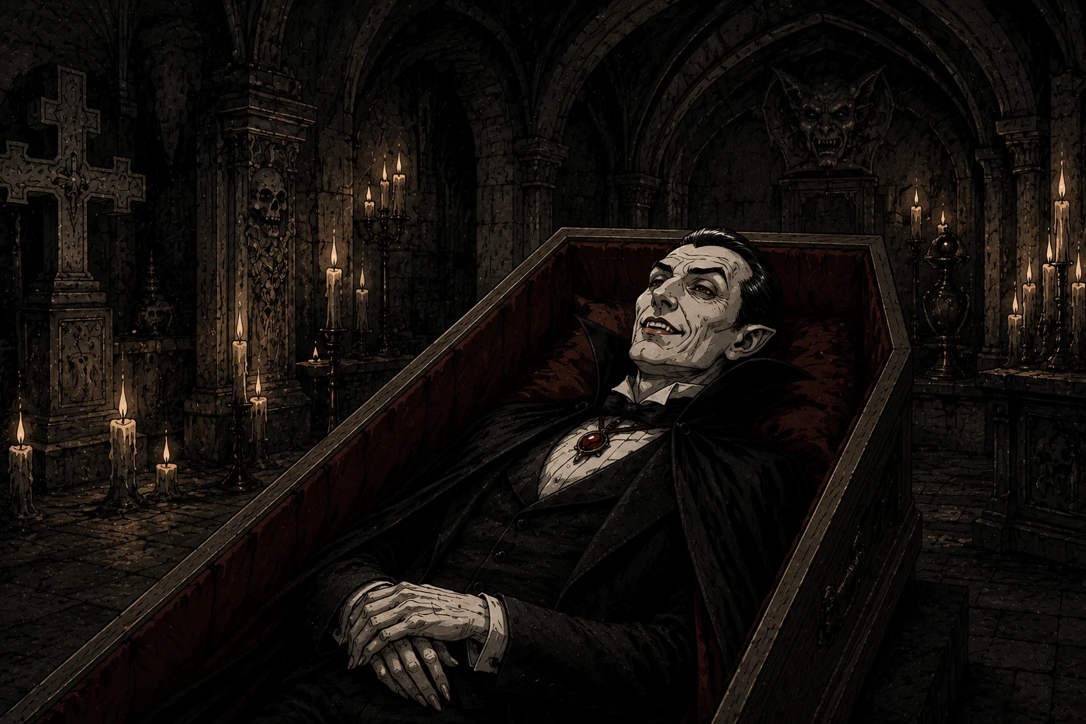 Eingang in die Dracula-Ausstellung