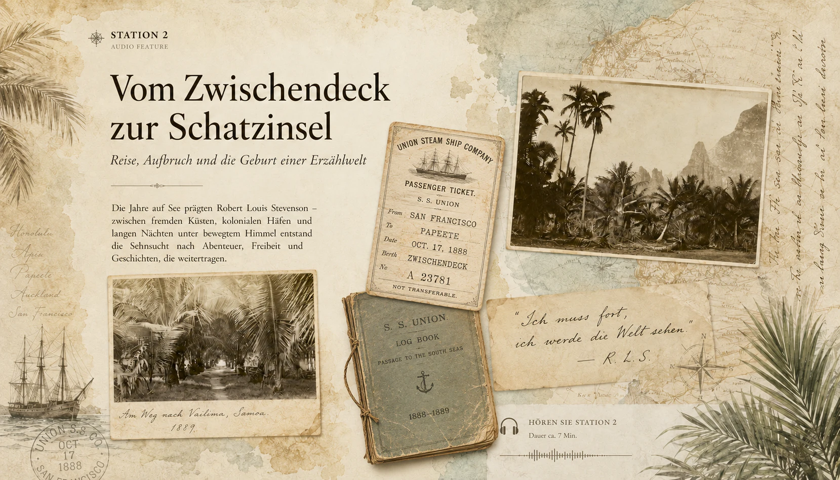 Vom Zwischendeck zur Schatzinsel